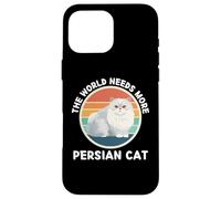 Vintage The World Needs More Persa Cat Retro Cats Lover Carcasa para iPhone 16 Pro MAX