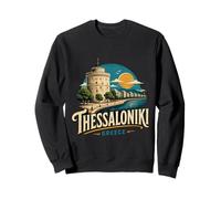 Vintage Thessaloniki Grecia Travel Souvenir Landmark Gift Sudadera