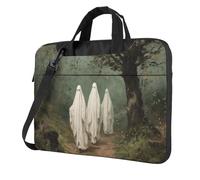Vintage Three Ghosts Walking In The Woods - Funda acolchada para laptop de 15.6 pulgadas, para mujeres y hombres