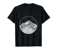 Vintage Topográfico Arte Retro Geografía Espacio Ciencia Amantes Camiseta
