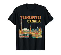 Vintage Toronto Canadá Travel Souvenir City Turist Gift Camiseta