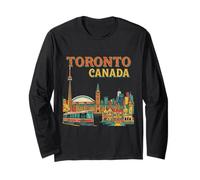 Vintage Toronto Canadá Travel Souvenir City Turist Gift Manga Larga