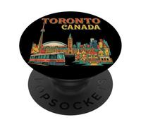 Vintage Toronto Canadá Travel Souvenir City Turist Gift PopSockets PopGrip Adhesivo