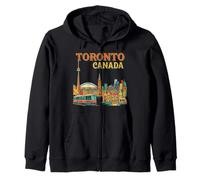 Vintage Toronto Canadá Travel Souvenir City Turist Gift Sudadera con Capucha