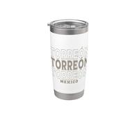 Vintage Torreón México Vaso térmico de acero inoxidable de doble pared