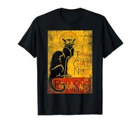 Vintage Tour du Chat Noir Gato Negro para Halloween Camiseta