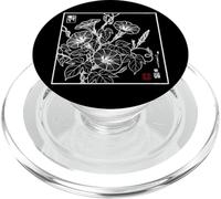 Vintage Tradicional japonés Morning-Glory Floral Botanical PopSockets PopGrip para MagSafe