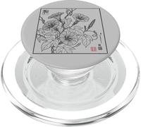Vintage Tradicional japonés Morning-Glory Floral Botanical PopSockets PopGrip para MagSafe