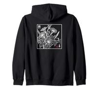 Vintage Tradicional japonés Morning-Glory Floral Botanical Sudadera con Capucha