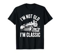 Vintage Train I'm Not Old I'm Classic Steam Locomotora Camiseta