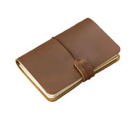 Vintage Traveler's Notebook, Outdoor Edition, Handmade Leather, 14.8x10cm, Journal/Diary/Planner With Elastic Band Para escribir y tomar notas(Coffee)