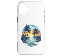 Vintage Tropical Beach Palmeras Retro Style 70s 80s Carcasa para iPhone 16 Plus