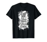 Vintage Trust God Clean House Ayuda a Otros Alcohólico AA Camiseta