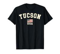 Vintage Tucson USA Bandera Americana Arizona Cool Souvenir Retro Camiseta