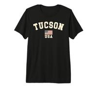 Vintage Tucson USA Bandera Americana Arizona Cool Souvenir Retro Camiseta Premium
