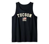 Vintage Tucson USA Bandera Americana Arizona Cool Souvenir Retro Camiseta sin Mangas