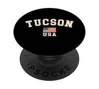 Vintage Tucson USA Bandera Americana Arizona Cool Souvenir Retro PopSockets PopGrip Adhesivo