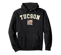 Vintage Tucson USA Bandera Americana Arizona Cool Souvenir Retro Sudadera con Capucha