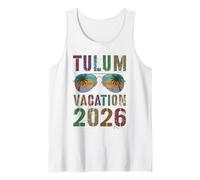 Vintage Tulum Vacation 2026 Viajes Vacaciones Coincidencia Camiseta sin Mangas