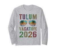 Vintage Tulum Vacation 2026 Viajes Vacaciones Coincidencia Manga Larga