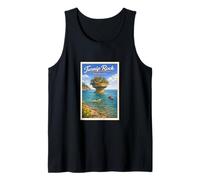 Vintage Turnip Rock Lake Huron Michigan MI Art Kayak Gráfico Camiseta sin Mangas