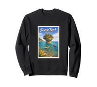 Vintage Turnip Rock Lake Huron Michigan MI Art Kayak Gráfico Sudadera