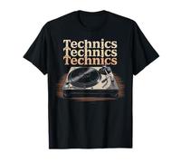 Vintage Turntable Analog DJ Rhythm Old Era Music Camiseta