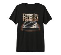 Vintage Turntable Analog DJ Rhythm Old Era Music Camiseta Premium