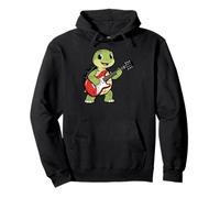Vintage Turtle Punk Music Playing Guitar Sudadera con Capucha