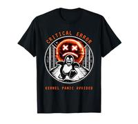 Vintage Tux Kernel Panic IT Geek Programador Linux Camiseta