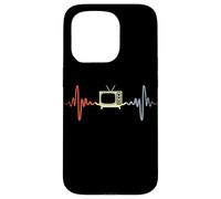 Vintage TV Pulse Line Retro Lover 80s Party Carcasa para iPhone 15 Pro