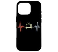 Vintage TV Pulse Line Retro Lover 80s Party Carcasa para iPhone 16 Pro