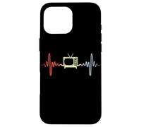 Vintage TV Pulse Line Retro Lover 80s Party Carcasa para iPhone 16 Pro MAX