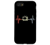 Vintage TV Pulse Line Retro Lover 80s Party Carcasa para iPhone SE (2020) / 7/8