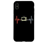 Vintage TV Pulse Line Retro Lover 80s Party Carcasa para iPhone XS MAX