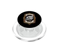 Vintage Typewriter Novelist Dust Rust Retro Writer Graphic PopSockets PopGrip para MagSafe