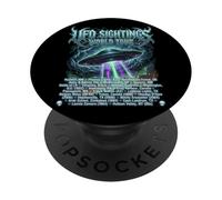 Vintage UFO avistamientos World-Tour Cool Looking Heavy Metal PopSockets PopGrip Adhesivo