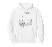 Vintage UFO Cowboy Western Desert Space Sudadera con Capucha