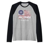 Vintage USA 1776 2026 American 250 Years We The People Camiseta Manga Raglan