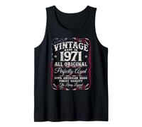 Vintage USA Flag Legends Made in 1971 Classic 55th Birthday Camiseta sin Mangas