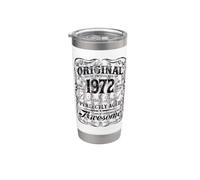 Vintage USA Legend Born In 1972 The Original Birthday Vaso térmico de acero inoxidable de doble pared