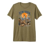 Vintage USA New York City Skyline New-York Camiseta Premium