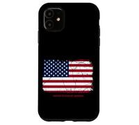 Vintage USA United States of America Flag, USA 4th of July Carcasa para iPhone 11