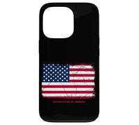 Vintage USA United States of America Flag, USA 4th of July Carcasa para iPhone 13 Pro