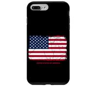 Vintage USA United States of America Flag, USA 4th of July Carcasa para iPhone 7 Plus/8 Plus