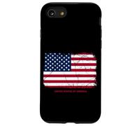 Vintage USA United States of America Flag, USA 4th of July Carcasa para iPhone SE (2020) / 7 / 8