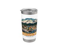 Vintage Ushuaia Argentina - Recuerdo de viaje Vaso térmico de acero inoxidable de doble pared