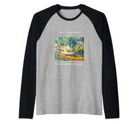 Vintage Van Gogh Painting Art Bank of The Oise at Auvers Camiseta Manga Raglan