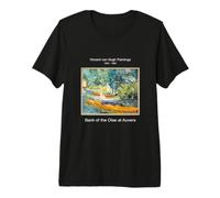 Vintage Van Gogh Painting Art Bank of The Oise at Auvers Camiseta Premium