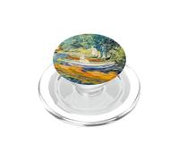 Vintage Van Gogh Painting Art Bank of The Oise at Auvers PopSockets PopGrip para MagSafe